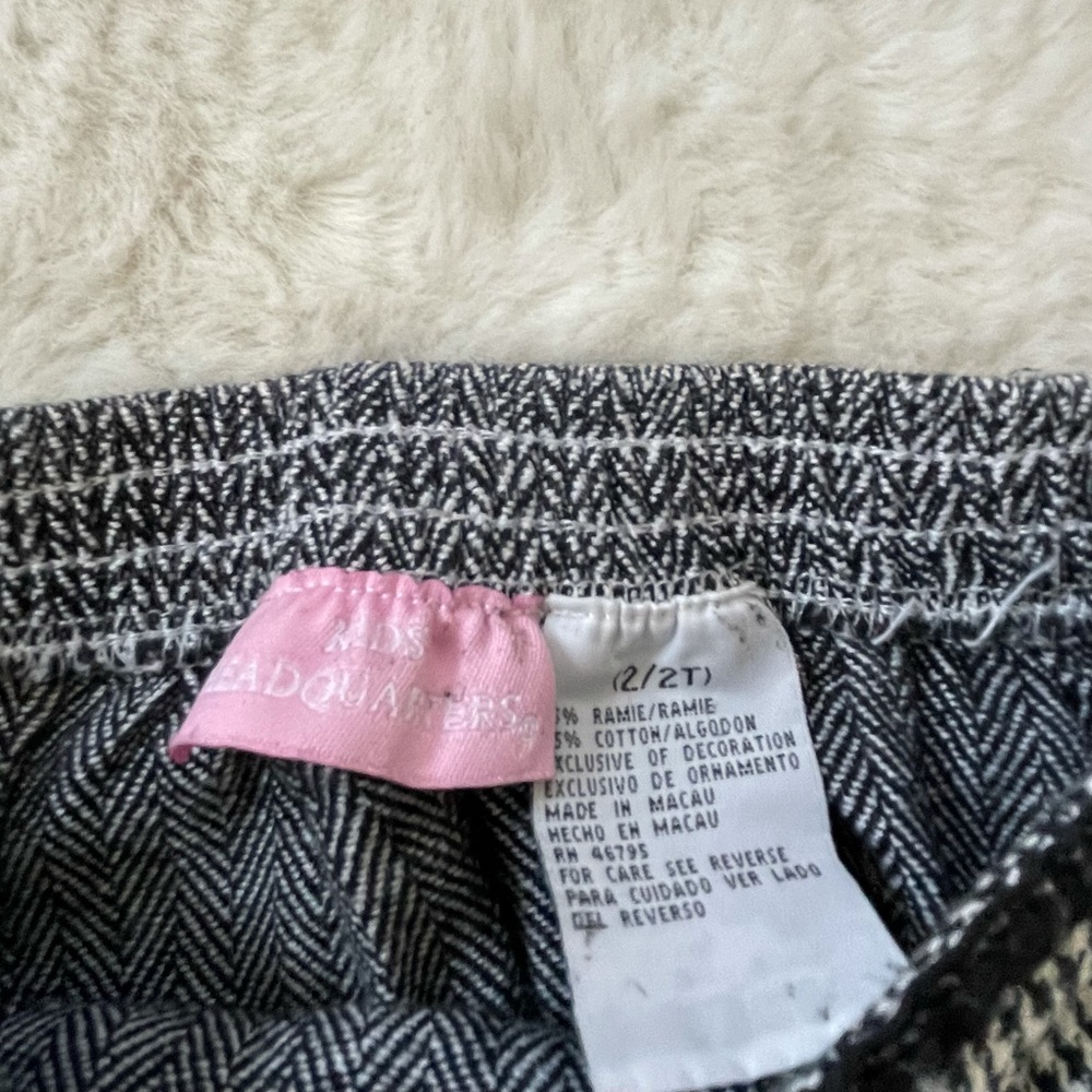 🌻3/$15 Girls Scottie Dog Houndstooth Skirt - Picture 3 of 5